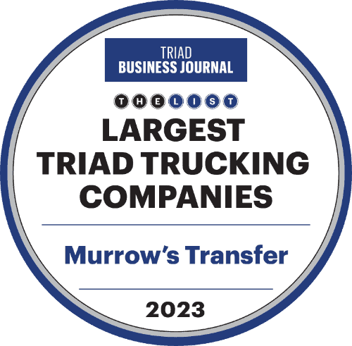 Murrow's Triad Business Journal Largest Triad Trucking Companies Badge